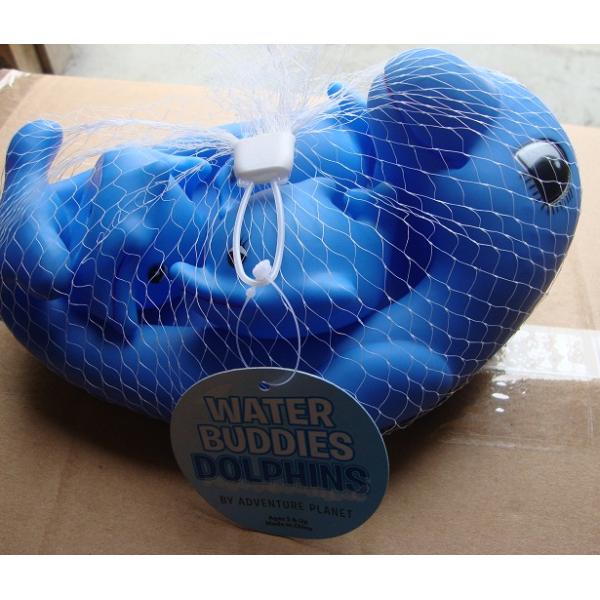 0-36 Month Kids Animal Bath Toys Harmless Rubber Dolphin Family Set Phthalate Free