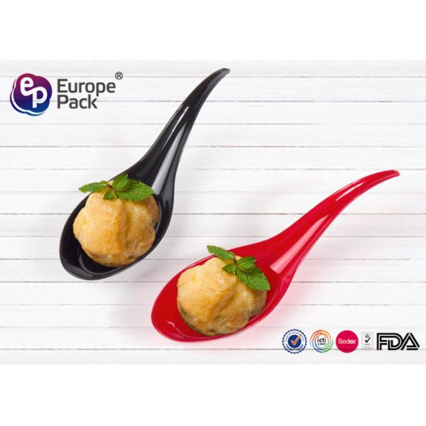 Food Grade Disposable Plastic Ice Cream Spoons For Dessert / Cake