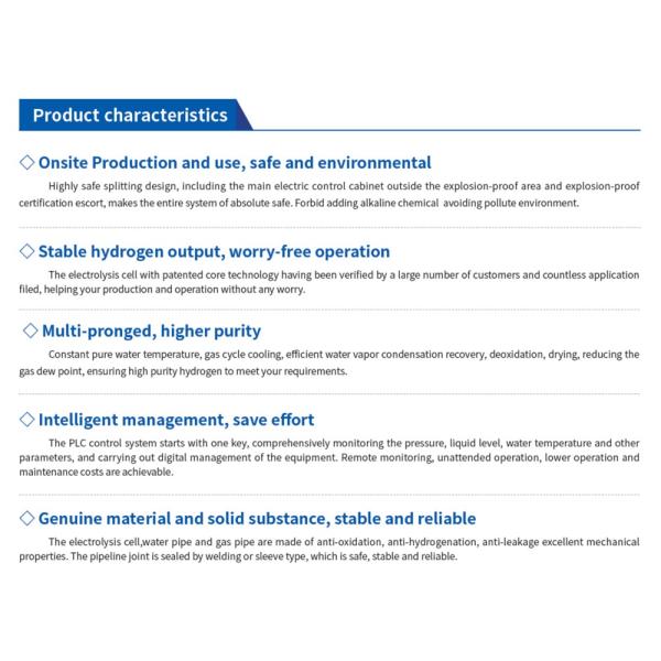 QLS-H100 100Nm3/H PEM Водородный генератор Клетки Технология производства зеленого водорода