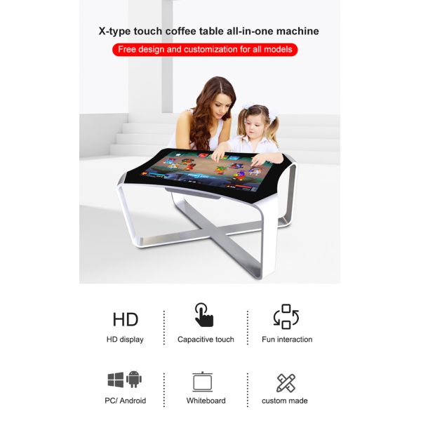 43 inch Smart Touch Table Lcd Table Smart Windows Interactive Multitouch Lcd Computer Advertising Screen