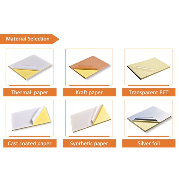 Waterproof Customizable A4 Label Stickers with Strong Adhesive for Laser and Inkjet Printers