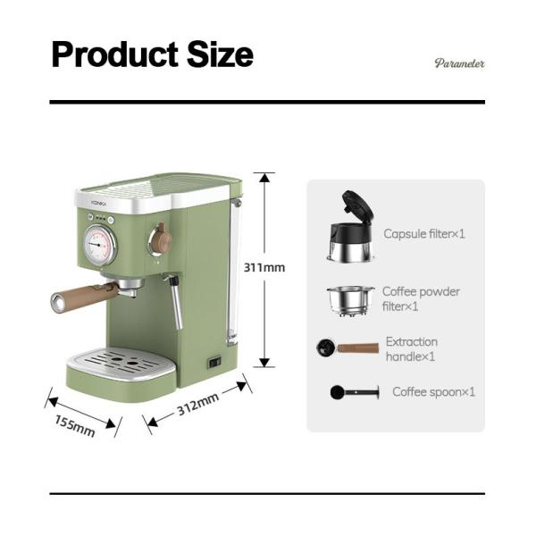 Semi Automatic Home Coffee Machine