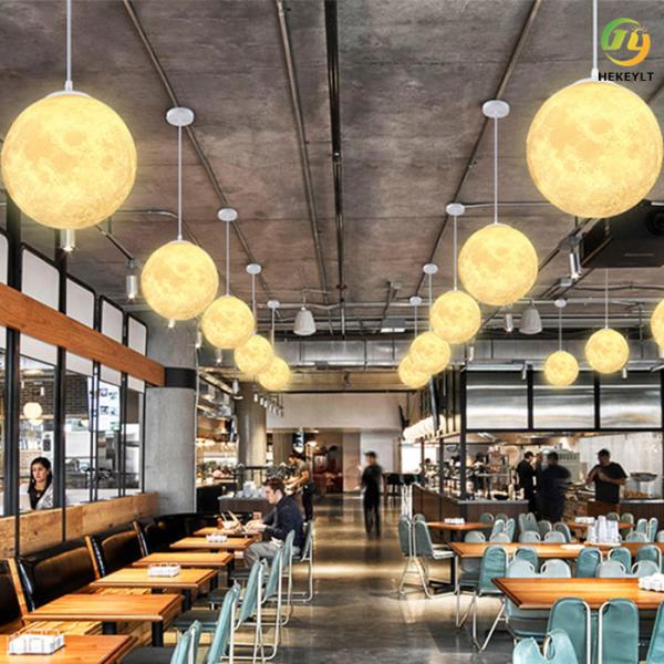 Свет комнаты прожития спальни столовой нордической луны 3D творческий привесной