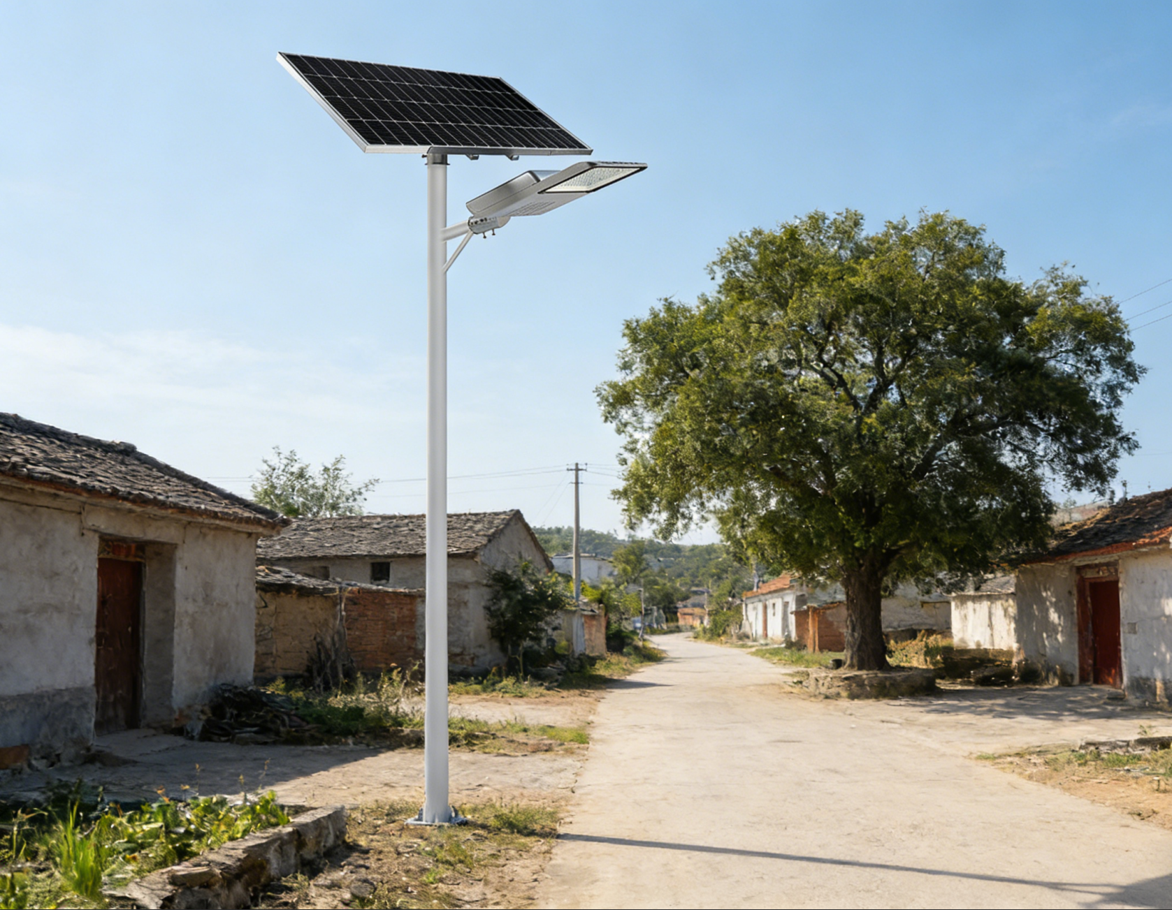 Split Type Solar Street Light  High Lumen Eco Friendly Easy Installation LED Solar Outdoor Light