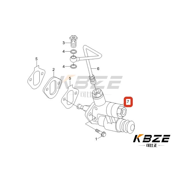KBZE CUMMINS 6BT / 6CT 3936316 Насос 4944712 для дизельных двигателей