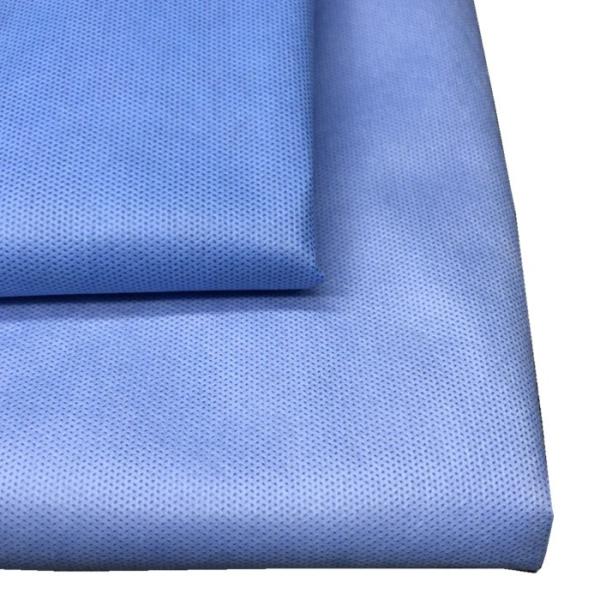 3.2m Medical Blue Non Woven Fabric Polypropylene SMS PP Spun
