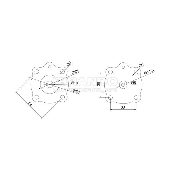NBR Nitrile Secondary Solenoid Diaphragm For JICI/R40 JIFI/R40 JISI/R50 JIFI/R65 JISI/R80 JIHI/R 100 Repair Kits