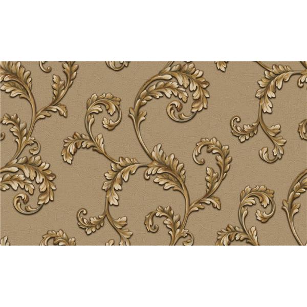 Peelable Metallic Embossed Wallpaper Water Resistant For Lounge Room