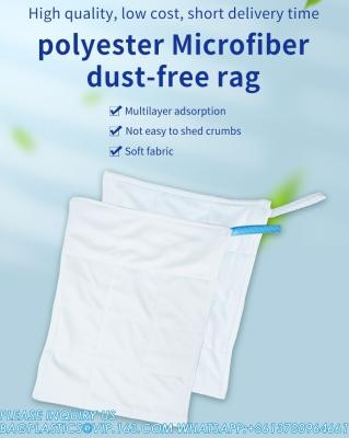 Laboratory ESD Dust free Cloth Lab Use Reusable Washable Microfiber Lint Free Microfiber Wiping Cloth Cleanroom Rags