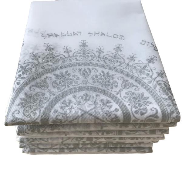 Напечатанные одноразовые столовые чехлы, водонепроницаемая рождественская скатерть