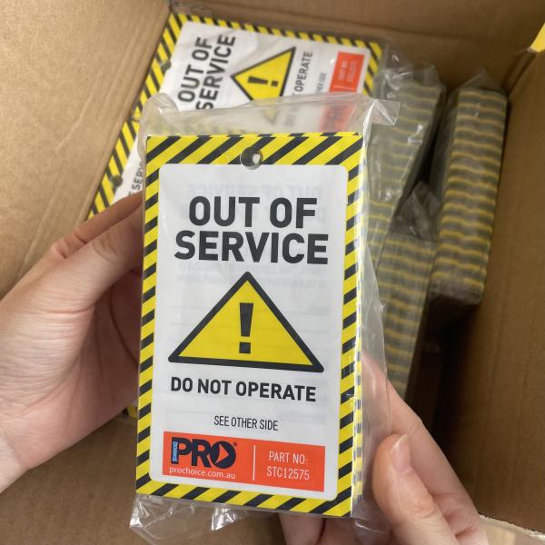 Etiqueta de plástico de impresión de doble cara de PVC resistente al agua etiqueta duradera para la industria