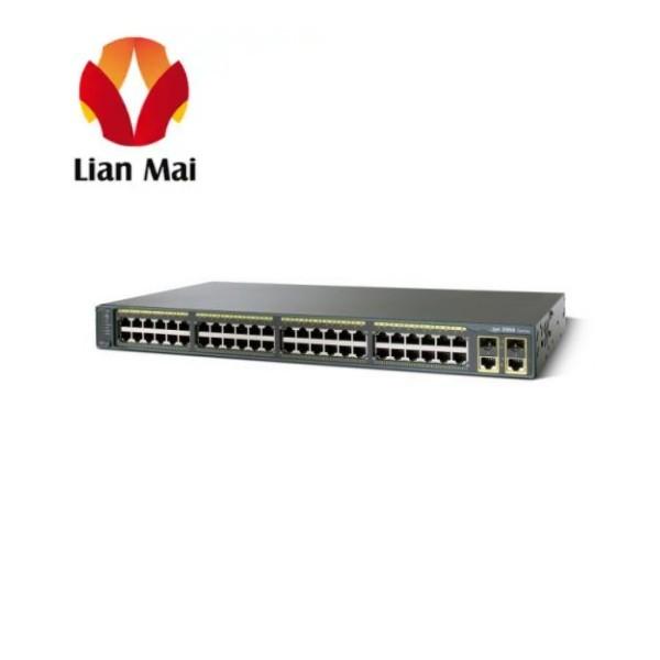 WS-C2960L-48TS-LL Cisco 2960L Switch 48 Ports Gigabit SFP 4X1G LAN Lite 104 Gbps