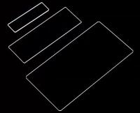 Glace ronde carrée de quartz de rectangle Jgs1 ultra mince pour la détection de fluorescence de recherches de projet de laboratoire