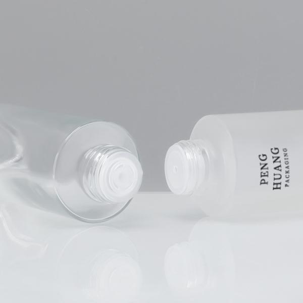 100ml Lotion Glass Bottles Cosmetic Package Hot Stamping