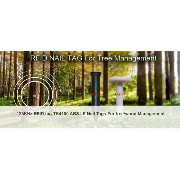 125KHz Wood Nail RFID Hard Tag TK4100 ABS Material 1-5cm Reading Distance