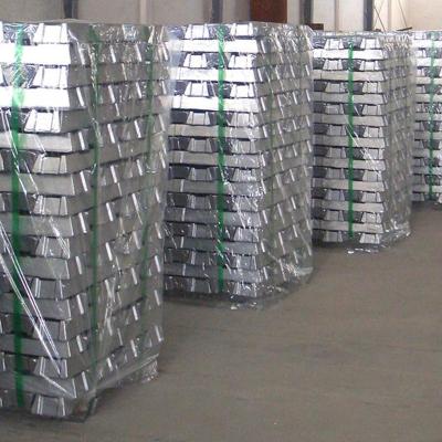 Raw Materials Zinc Ingot/ Wholesale 99.9% Al Alloy Zinc / Aluminum Ingot 99.7 Pure Cheap price