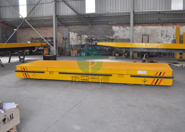 China Electric Platform Battery Operated Industrial Motorized Transfer Vehicle for Steel Parts