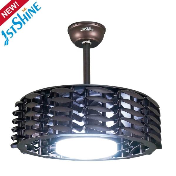 Estilo de Design Contemporâneo 22 polegadas de luz LED ventilador de teto sem lâmina para quarto e biblioteca