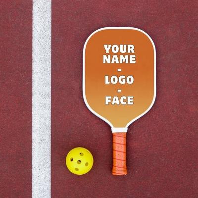 Orange Fiberglass Surface Pickleball Paddle 16mm Orange Pickleball Paddle