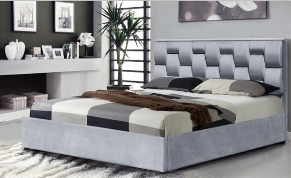 Bed Frame/Fabric Gas Lift Bed Frame /Wood Slat Support/Easy Assembly