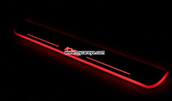 Kia KX3 Car accessory stainless steel scuff plate door sill plate light LED