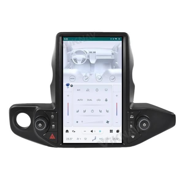 Для 2018-2021 Jeep Wrangler 13,6 дюймовый сенсорный экран Автомобильное радио Навигация GPS Мультимедиа DVD-плеер Беспроводной Carplay 4G