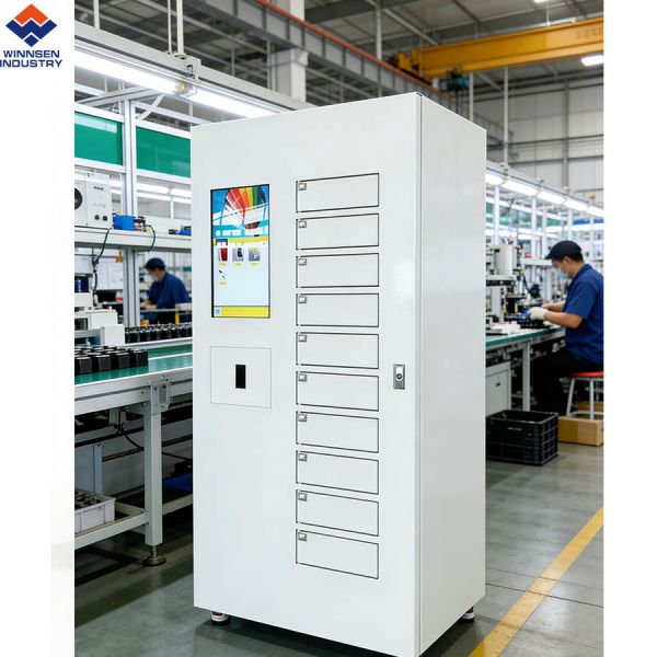 Automated PPE Tool Dispenser Vending Machine with Employee Usage Tracking and Low-Stock Alerts