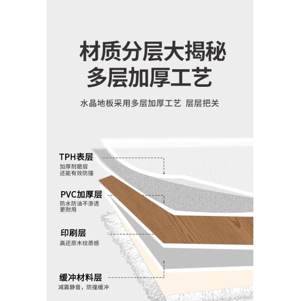 3D impermeable peeling y pegamento de pisos de PVC autoadhesivo azulejos de piso de vinilo