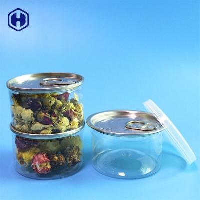 Altura fácil do fim aberto 90ml 40mm das latas plásticas claras vazias pequenas do ANIMAL DE ESTIMAÇÃO
