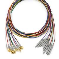 10 Chumbo Outros Acessórios do Monitor do Paciente Cable EEG Dia 1,5 mm Com Copo Revestido em Ouro
