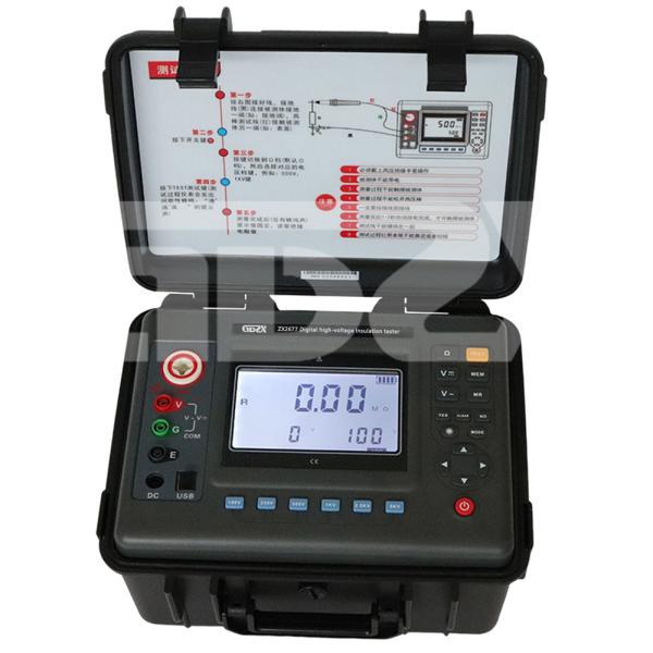 ZX2677 5KV 2000GΩ Цифровой термоизоляционный тестер Меггер-метр с испытанием постоянного тока