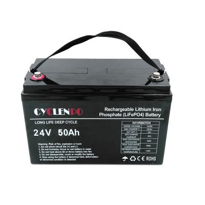 Deep Cycle Lifepo4 Rechargeable Battery 24 Volt 50Ah Fast Charged For Golfcart / EVs