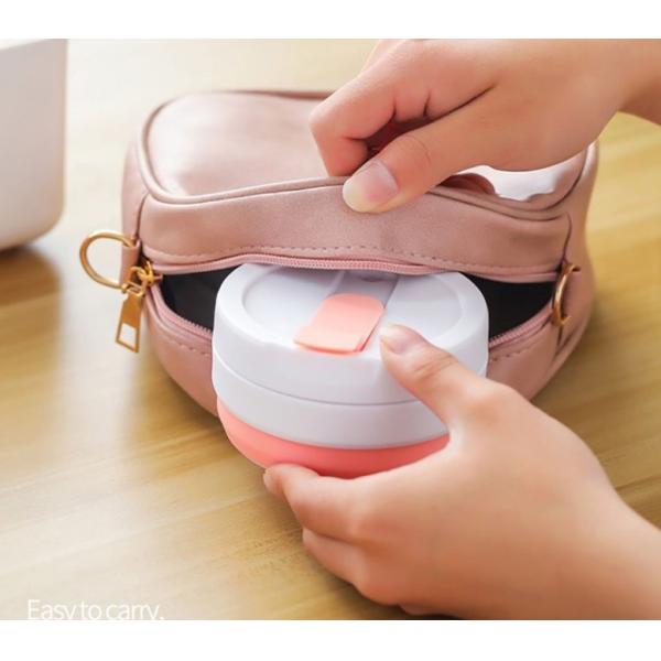 Stock Portable Retractable Collapsible Water Bottle for Event Gift and Pocket Coffee Cup
