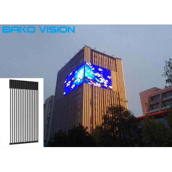 See-through P31.25 LED Curtain Display Led Billboard Led video wall