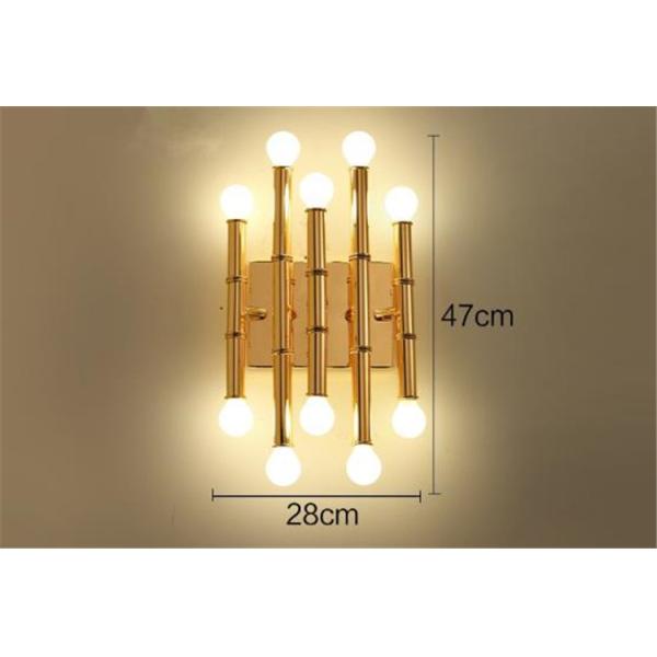 Gold Nordic Loft Villa Wall Lamp Art Creative Designer Meurice 10 Light Wall Sconce（WH-OR-183)
