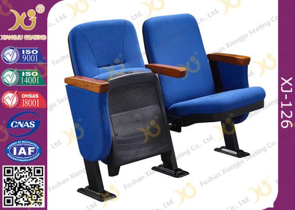 Merit Stackable Church Hall Chairs , Plastic Covering Auditorium Chairs