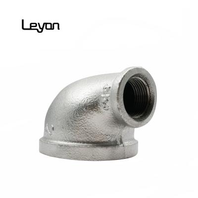 1/2 Galvanized Cast Malleable Iron Elbow Threaded 90 Degree Reducing Elbow