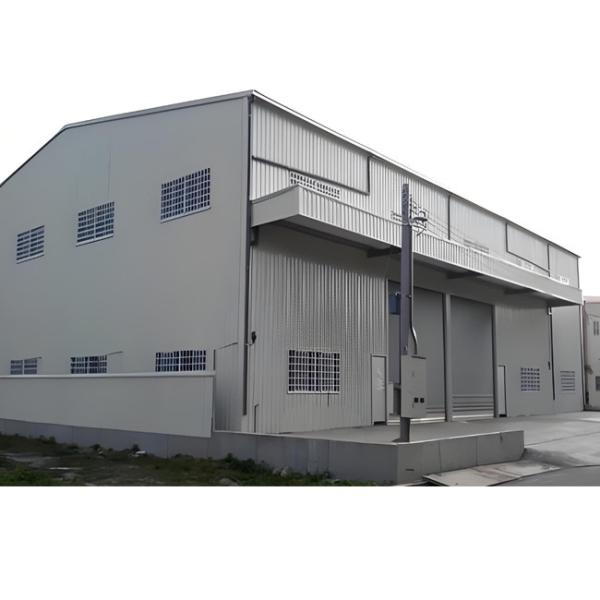 Industrial Steel Structure Warehouse Construction , Prefab Metal Warehouse Building