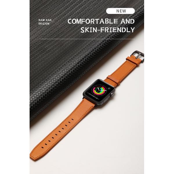 Настоящие кожаные ремни для смарт-часов для iWatch 38 мм 40 мм 42 мм 44 мм 45 мм 100%