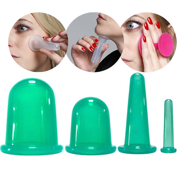 Hijama Massage Cupping Set Silicone Cups and Customized Bag for FDA Registration