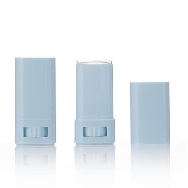 Conteneur de bâton de baume déodorant en plastique de 15g 20g à remplissage par le bas, support personnalisé
