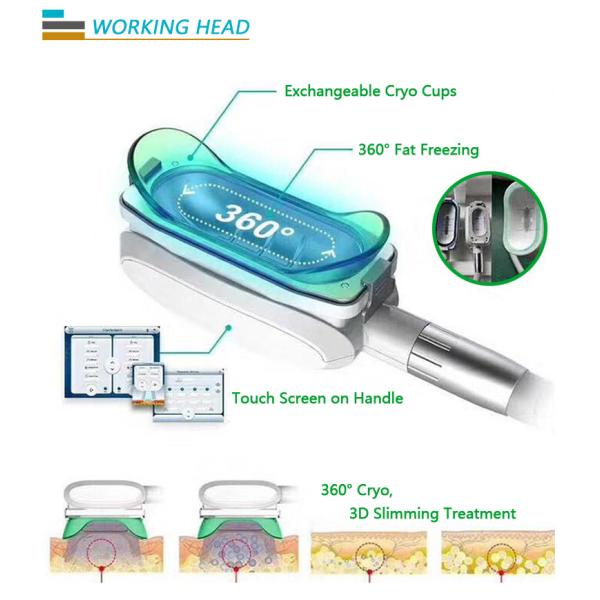 650nm 5 In 1 Vacuum Ultrasonic Cavitation 40K Cryolipolysis Slimming Machine