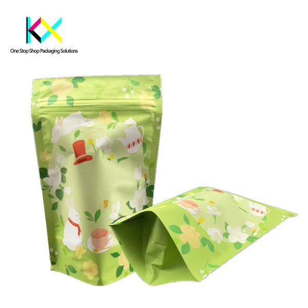 Digital Printing Compostable Coffee Bags High Barrier Stand Up Food Pouches