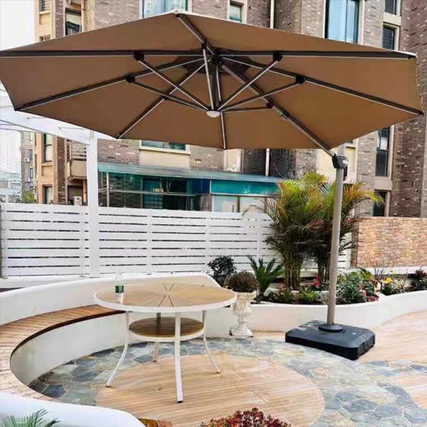 Aluminum Pole Custom Modern Design Sun Umbrella for Garden Beach Hotel and Restaurant