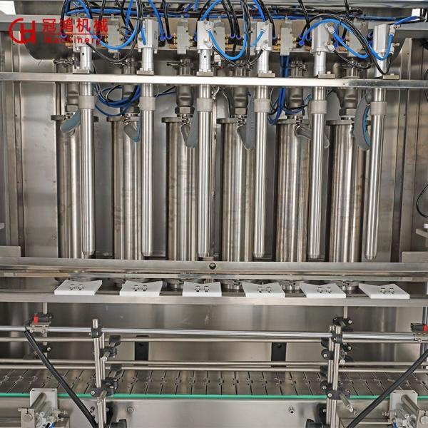 Máquina de enchimento automática de tipo servo-pistão para líquidos/pastas/detergentes/xampus