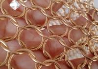 Acier inoxydable 12mm Ring Mesh Curtain Indoors And Outdoors de couleur d'or