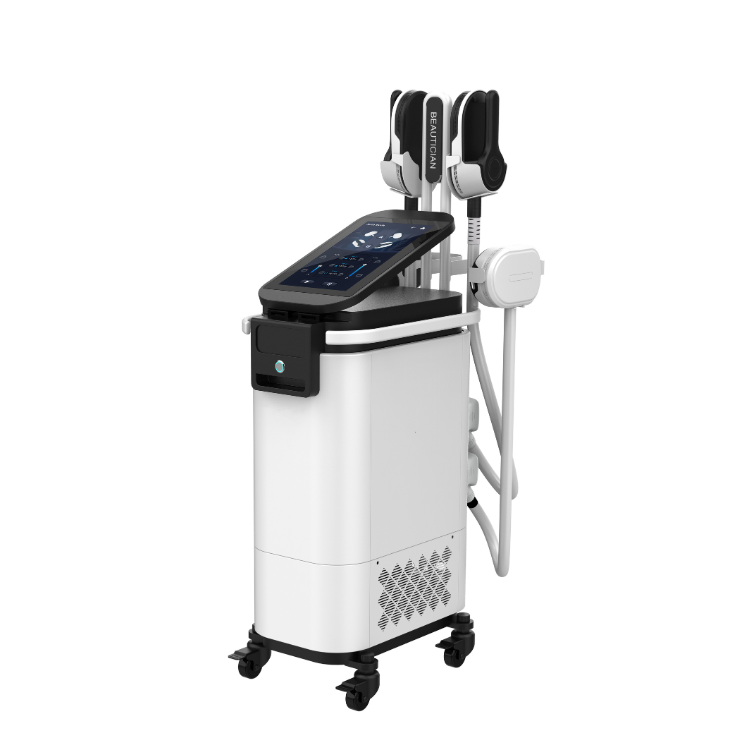 Salon Use Vertical EMS Sculpting Machine 4 Handle Slimming Body Shaping