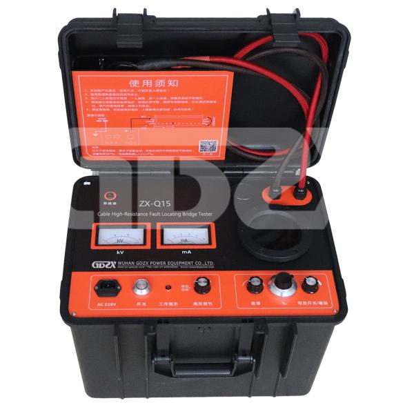 ZX-Q15 DC 15KV 30mA Кабельный локатор неисправности, кабельный просвет через источник