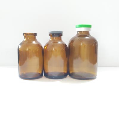 20ml 30ml frasco de vidro âmbar para injeção de antibióticos penicilina frascos de vidro vazios