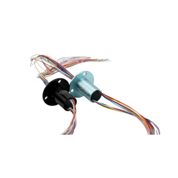 High Efficiency Rotary Slip Ring 24 Circuits 2A Per Wire Professional solution